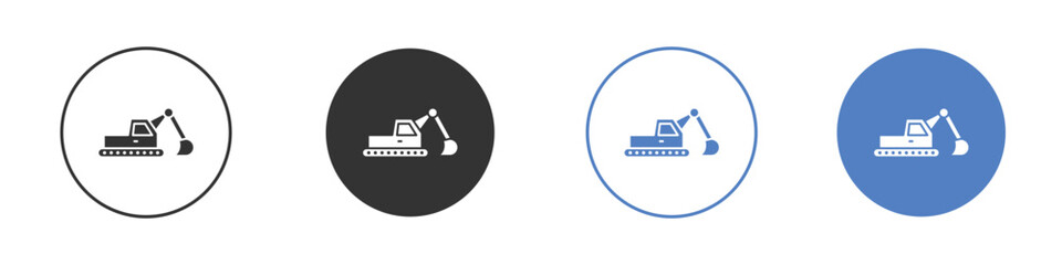 Excavator icon pictogram for your web site design, logo