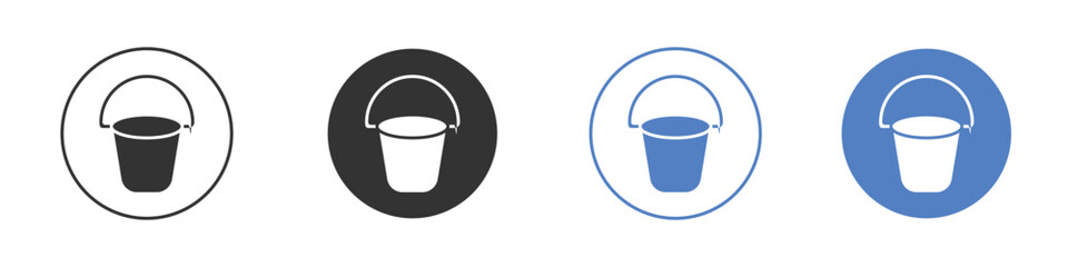 Bucket icon pictogram for your web site design, logo