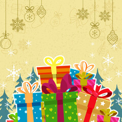 christmas, gift, box,,christmas  gifts,xmas, winter,illustration, birthday