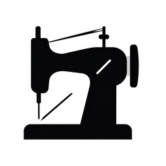 Silhouette of a sewing machine