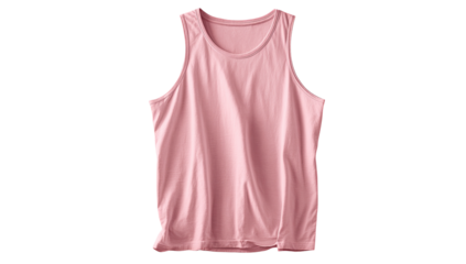 A pale pink sleeveless top, draped and smooth