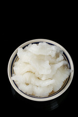 Fresh Soaked Bird's Nest or Sea Moss in Bowl - Traditional Asian Health Food Ingredient