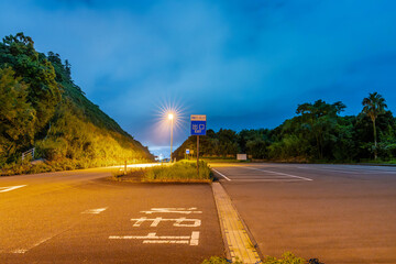 深夜の青島パーキング