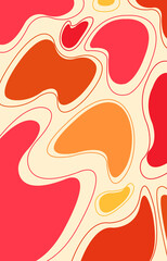 seamless pattern with red and yellow