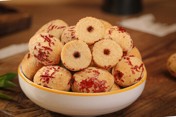 Dried Red Jujube Dates from Xinjiang in White Bowl - Traditional Chinese Cooking Ingredient