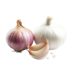 White garlic pile texture. Fresh garlic on market table closeup photo. Vitamin healthy food spice image. Spicy cooking ingredient picture. Pile of white garlic heads.