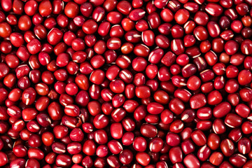 Organic Red Adzuki Beans Close-Up Texture Background for Healthy Cooking and Nutrition