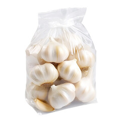 White garlic pile texture. Fresh garlic on market table closeup photo. Vitamin healthy food spice image. Spicy cooking ingredient picture. Pile of white garlic heads.