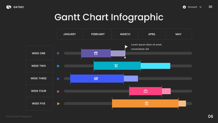 Gantt Chart Infographic