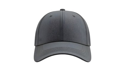 Black Baseball Cap Isolated on White Background