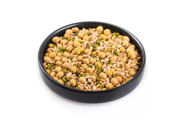 Eight Grain Legume Combination Bowl - Healthy Ingredients for Porridge and Farmhouse Cooking