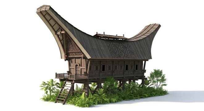 Rumah Gadang The Traditional House of the Minangkabau People with Unique Architecture