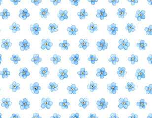 Delicate forget-me-nots pattern (2)