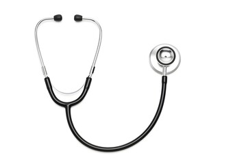 stethoscope on white background, isolated