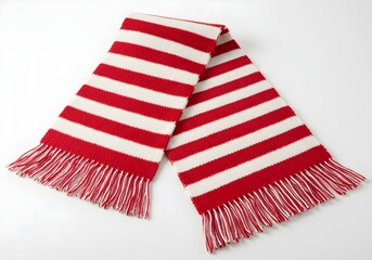 red scarf isolated on white