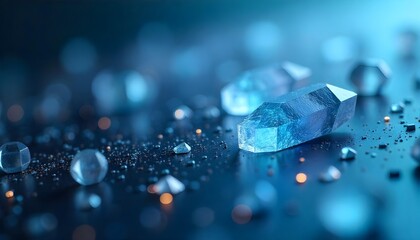 Minimalist technology background with geometric shapes and subtle gradients, cool blue and gray tones, clean and professional look .