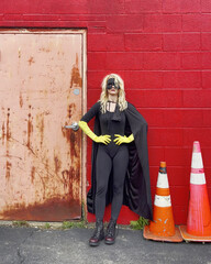 Strong Normal Super Woman Standing Alone