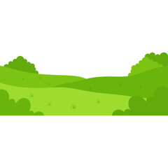 Green Field Illustration