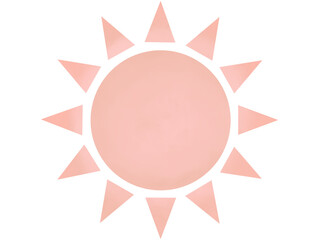 シンプルな太陽のイラスト・アイコン