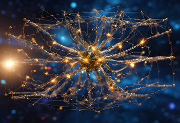 Glowing Neural Network Visualization