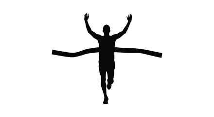 a silhouette figure performing an acrobatic split leap