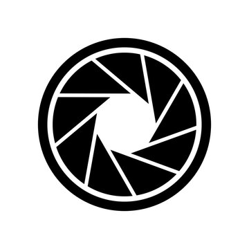 Aperture icon vector design templates simple and modern concept isolated on white background