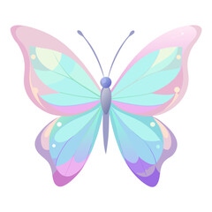 Pastel Transparent Butterfly