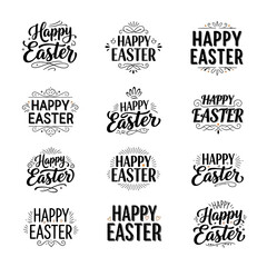Celebrate spring joy with these charming calligraphy happy Easter designs and festive greetings perfect for cards and decorations