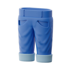 Casual Pants 3d illustration