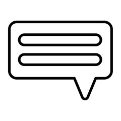 Flat Chat Bubble Icon Design