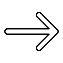 Obraz premium Flat Right Arrow Icon Vector