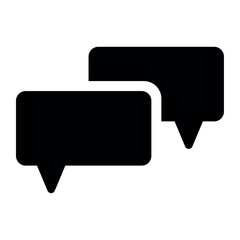 Flat Chat Bubble Icon Design