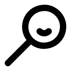 Flat Magnifying Glass Icon Vector