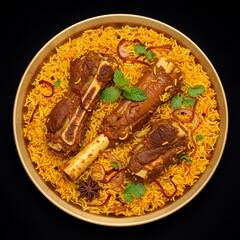 Golden Feast of Saffron and Lamb