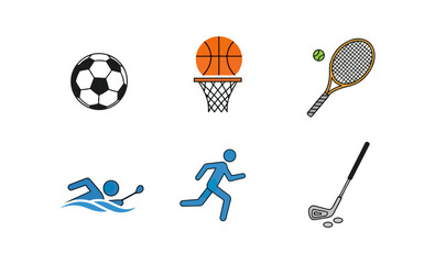 Various sports icons
