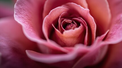 Close-Up of a Beautiful Pink Rose Blossom, Perfect for Valentine's Day or Romantic Designs