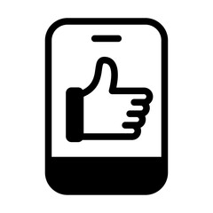 Social Media Endorsement Line Icon of Public Relations Icon Set