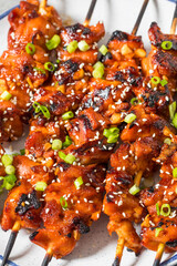 Homemade Korean Gochujang Chicken Skewers