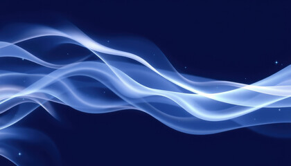 Obraz premium Abstract glowing ethereal waves flow gently across