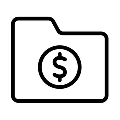 Investment & Portfolio Line Icon of Investment & Portfolio Icon Set