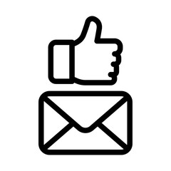 Obraz premium Email Marketing Line Icon of Email Marketing Icon Set