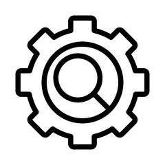 Search Engine Optimization (SEO) Line Icon of Search Engine Optimization (SEO) Icon Set