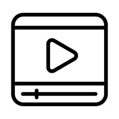 Video Editing Line Icon of Video Editing Icon Set