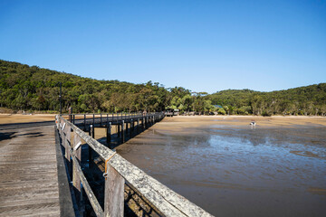 Kingfisher Bay Jetty, is a structure located at Kingfisher Bay Resort on K'gari (Fraser Island), Queensland, Australia