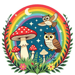 A cute vector cartoon animal collection, perfect for a funny Christmas holiday design