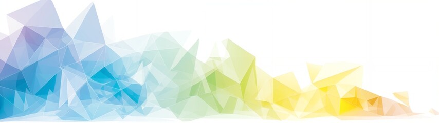 Obraz premium Modern abstract colorful geometric background with dots, lines, circles and triangles, flat minimal design on white, for presentation, banner or cover.
