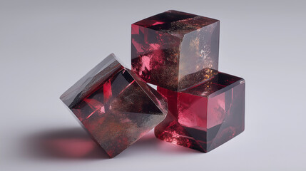 Spinel cube shape design jewelry luxurious gemstone ring delicate butterfly design fashion forward individual.