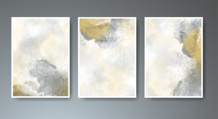 Cards with watercolor background. Design for your cover, date, postcard, banner, logo.