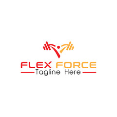 Fototapeta premium Company logo design with modern business icon and text illustration