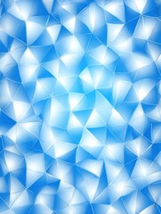 Fototapeta premium Abstract Blue Geometric Pattern With Light Reflections and Crystal-Like Shapes in a Bright and Calming Atmosphere